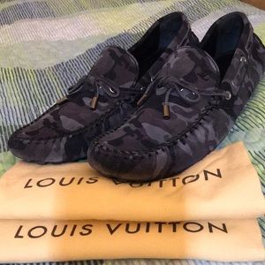 Louis Vuitton Men’s Camouflage Loafers.